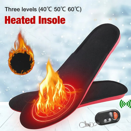Wireless Heated Insoles with Remote – Rechargeable for Enhanced Comfort