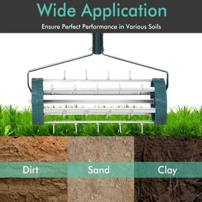 Premium Manual Lawn Aerator for Effortless Soil Care