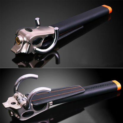 Heavy-Duty Steering Wheel Lock with Tri-Directional Security System