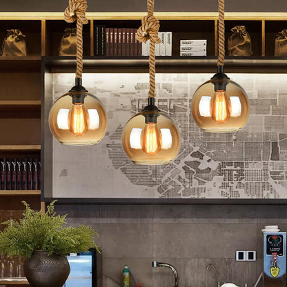 Modern Glass Globe Ceiling Light Fixture for Kitchen Decoration