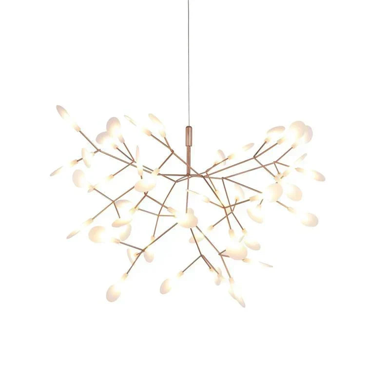 LED Chandelier with Mid-Century Design
