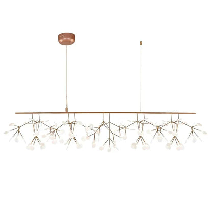 LED Chandelier with Mid-Century Design