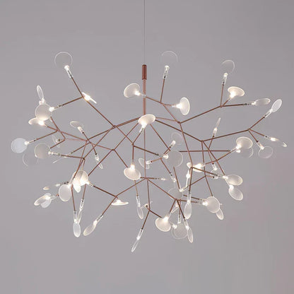 LED Chandelier with Mid-Century Design