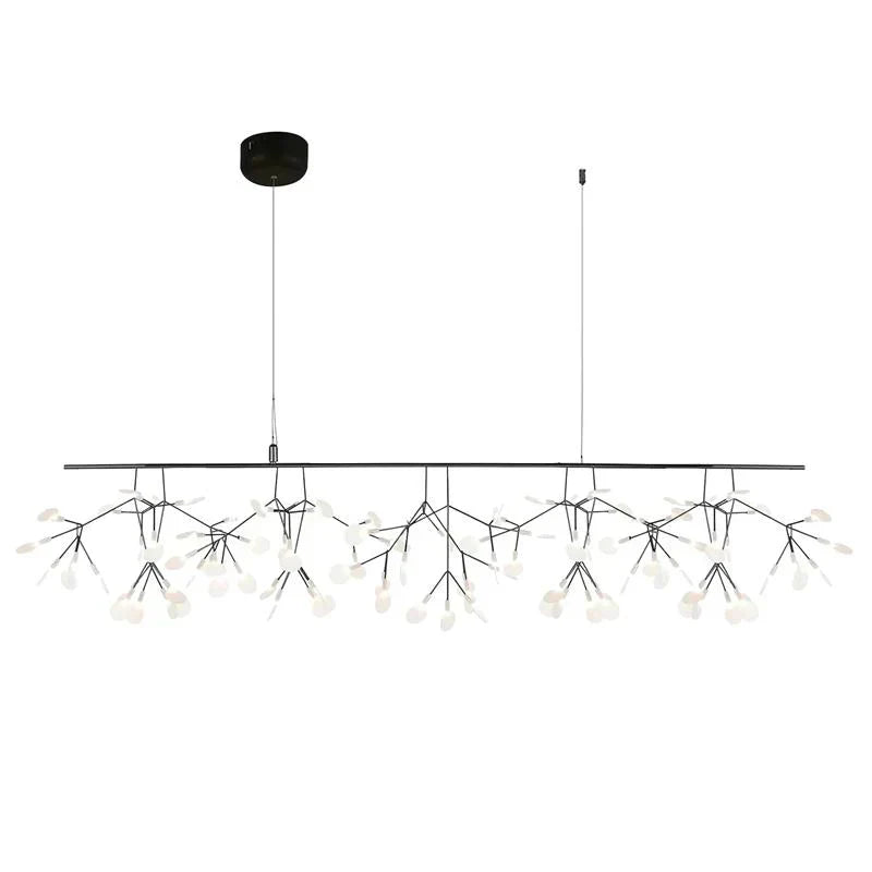LED Chandelier with Mid-Century Design
