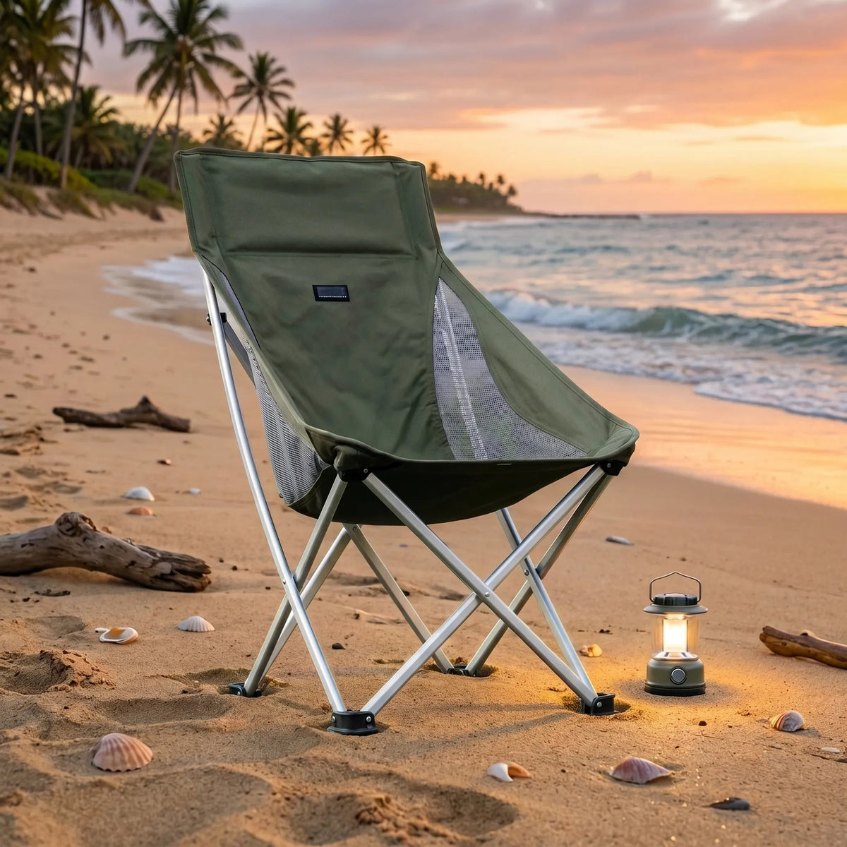 Folding Moon Chair with High Back and Carrying Bag – Lightweight for Outdoors