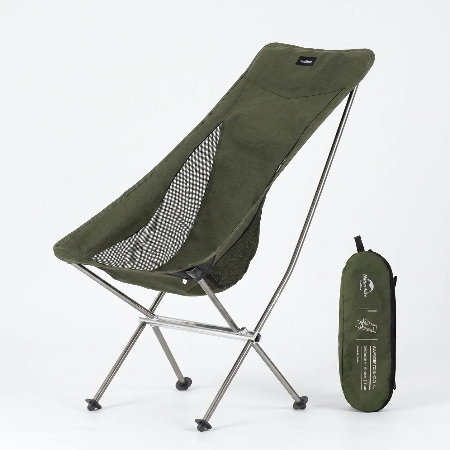 Folding Moon Chair with High Back and Carrying Bag – Lightweight for Outdoors
