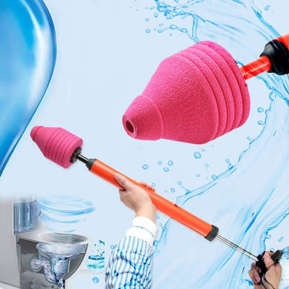Powerful Toilet Unclogger with Ergonomic Air Pump and Adapters