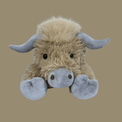 Cuddly Stuffed Highland Cow Toy | Soft Plush Animal for Hugging