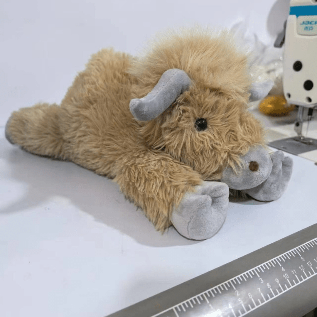 Cuddly Stuffed Highland Cow Toy | Soft Plush Animal for Hugging