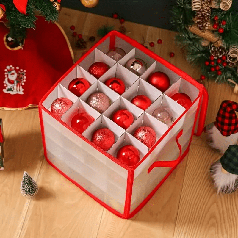 Transparent Storage Container for Holiday Ornaments – Organizing Solution
