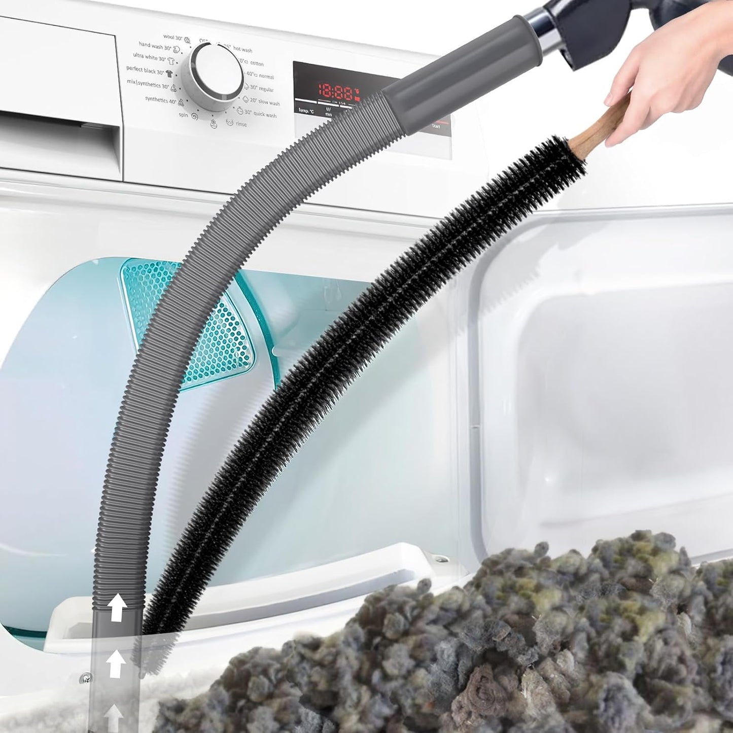 Lint Removal Tool for Dryers – Flexible and Extended Reach for Home Use