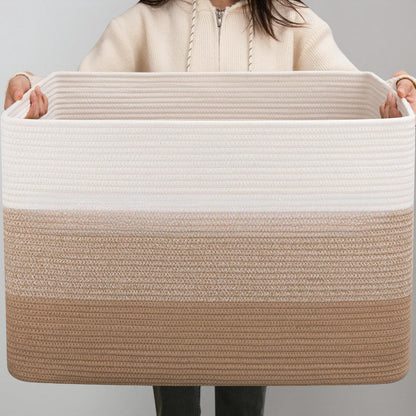 Spacious Handwoven Storage Bin with Durable Handles – Perfect for Organizing