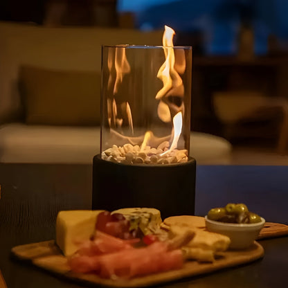 Compact Fire Pit Lamp for Indoor and Outdoor Use