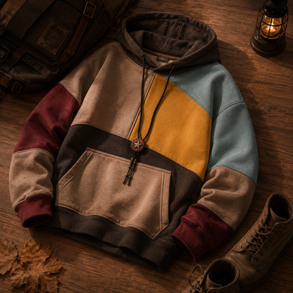Unisex Soft Polyester Pullover Hoodie, Vintage Fleece Sweatshirt M-3XL for Spring/Fall