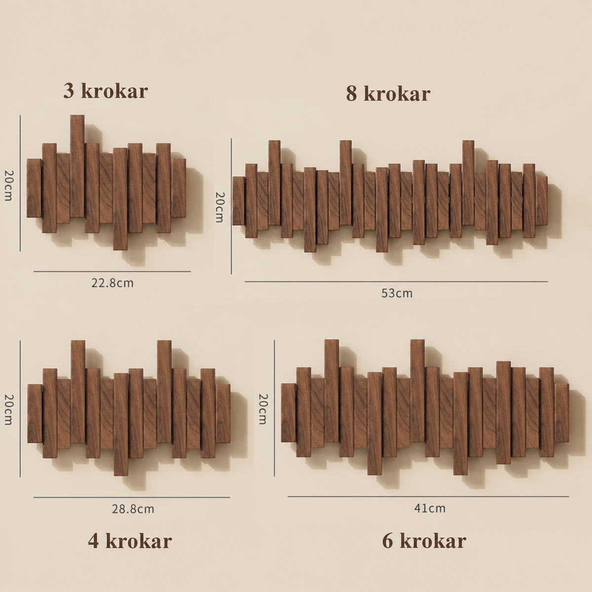 Folding Magnetic Hooks Wall-Mounted Coat Rack