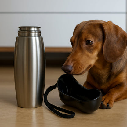 Insulated Stainless Steel Water Bottle for Dogs - Portable Hydration
