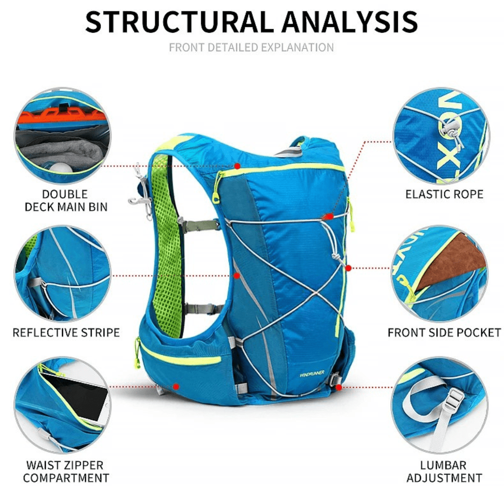 Outdoor Hydration Pack with 1.5L Water Reservoir – 8L Capacity