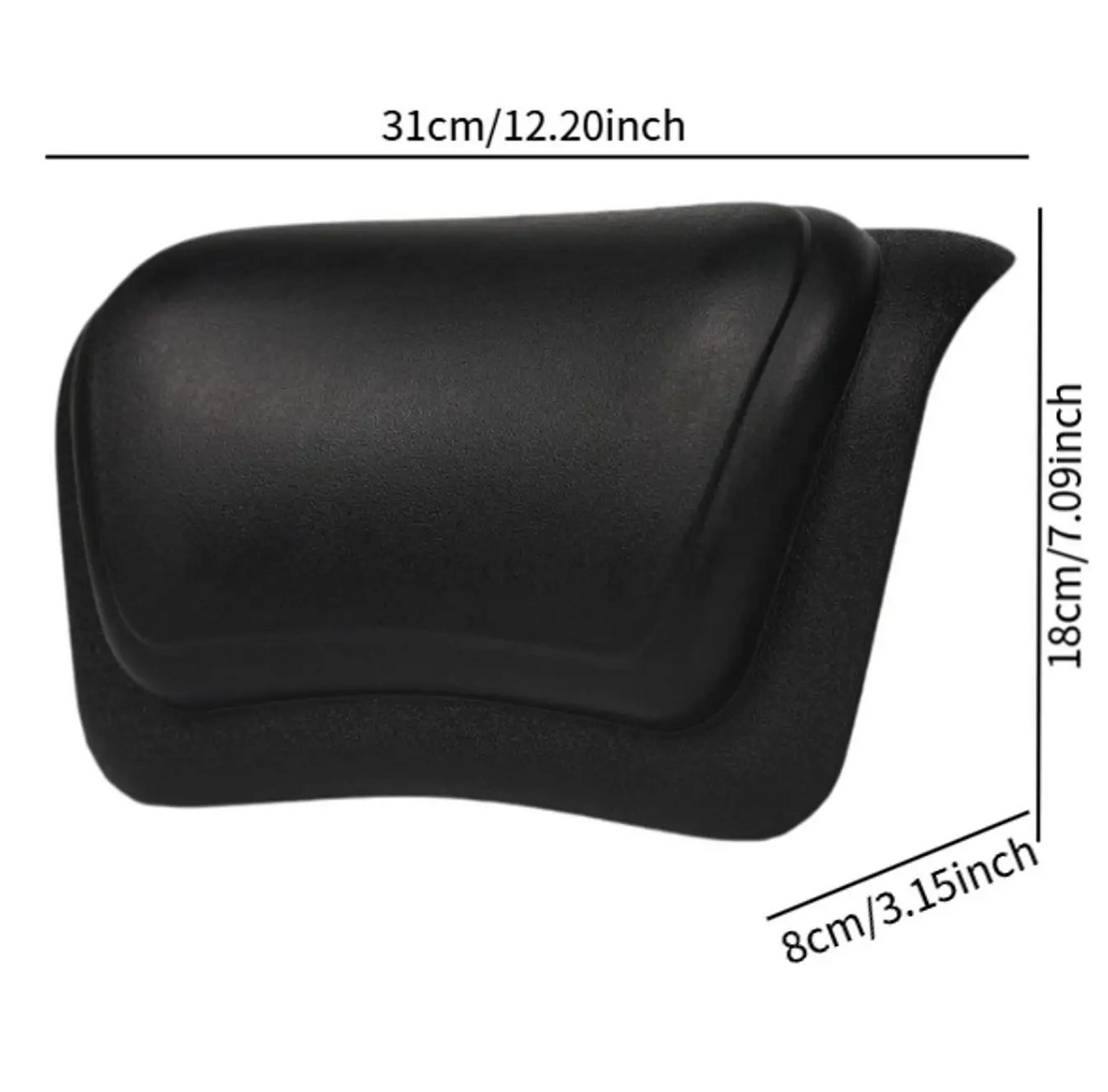 Waterproof Bath Pillow with Silicone Foam and Non-Slip Design for Comfort