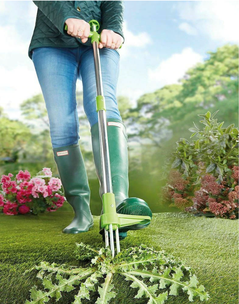 Ergonomic Weed Remover with Tri-Claw Grip and Easy Release, 36-Inch Reach