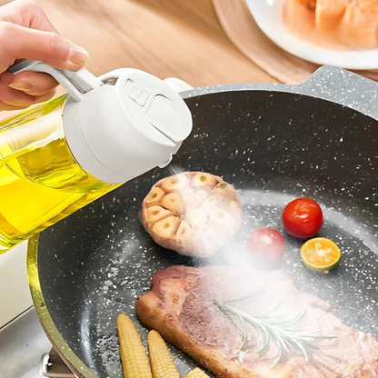 Precision Oil Dispenser with Stainless Steel Mist Nozzle, 7 Oz