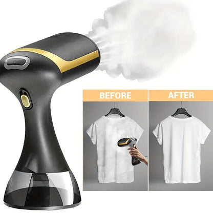 Compact Travel Garment Steamer - 1500W Power, Heats in 30 Seconds