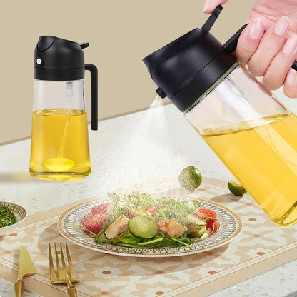 Precision Oil Dispenser with Stainless Steel Mist Nozzle, 7 Oz