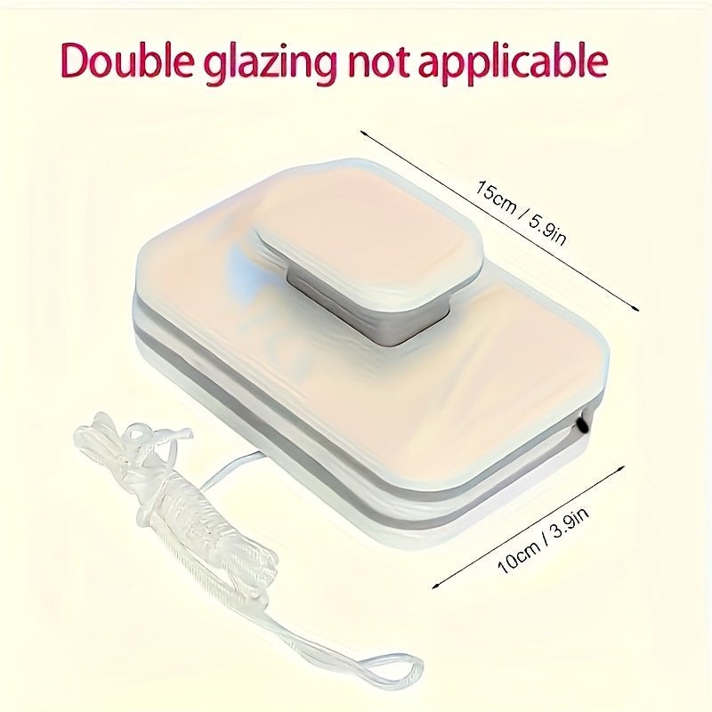 Smart Dual-Sided Window Cleaner with Safety String for Easy Use