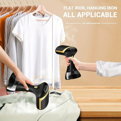 Compact Travel Garment Steamer - 1500W Power, Heats in 30 Seconds