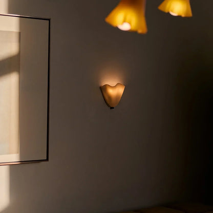 LED Wall Light in Art Deco Shell Design