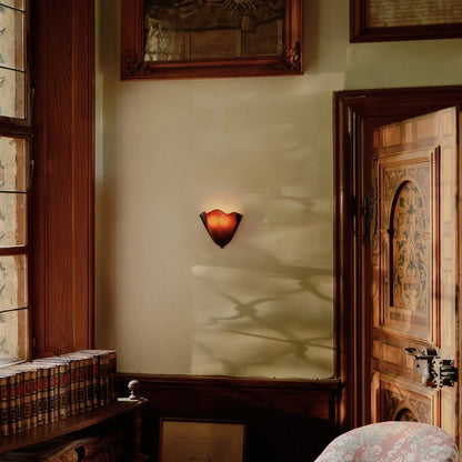 LED Wall Light in Art Deco Shell Design