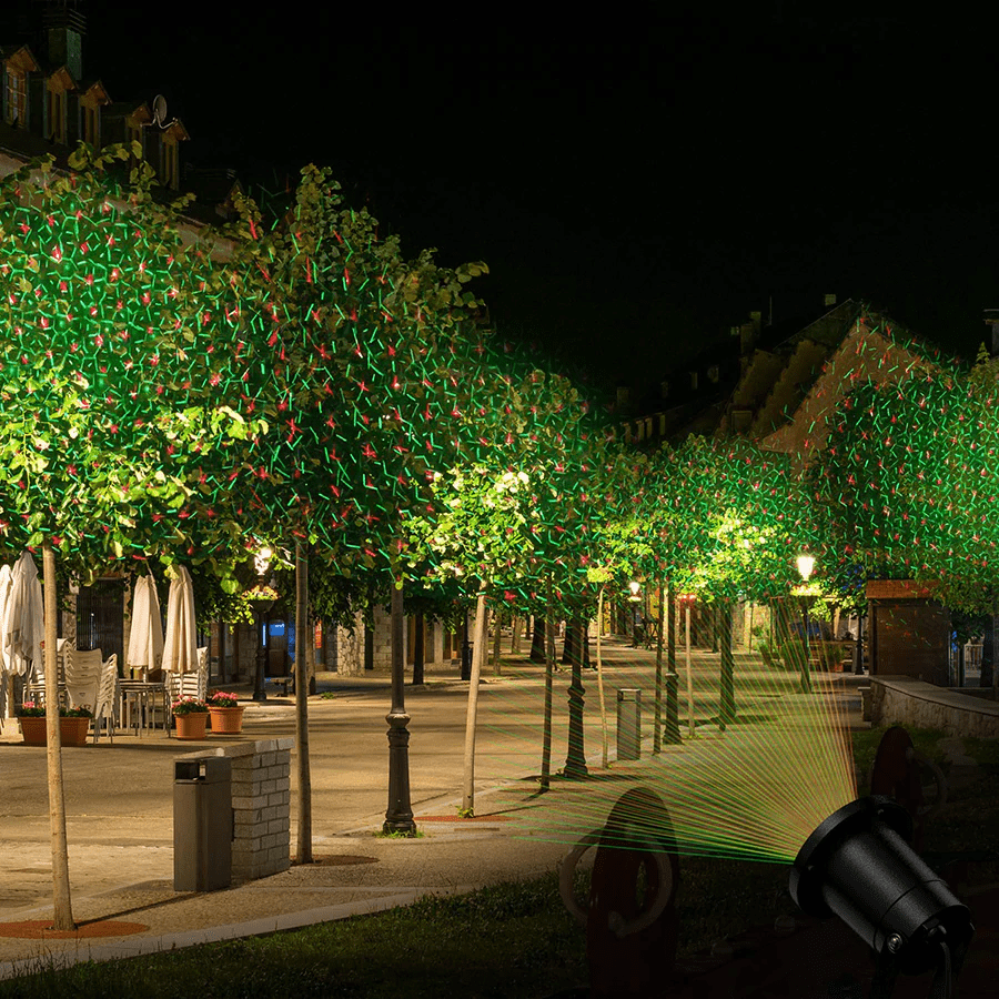Dynamic Holiday Light Projector with Remote Control and Ground Stake