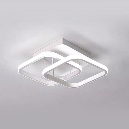 Geometric Ceiling Light with LED – Contemporary Design