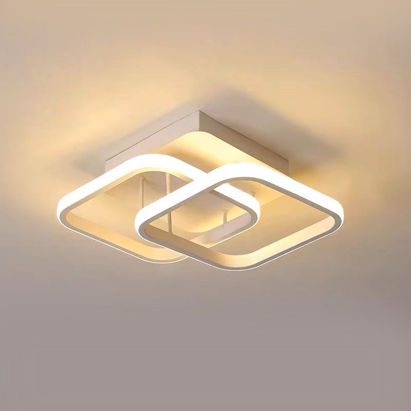 Geometric Ceiling Light with LED – Contemporary Design