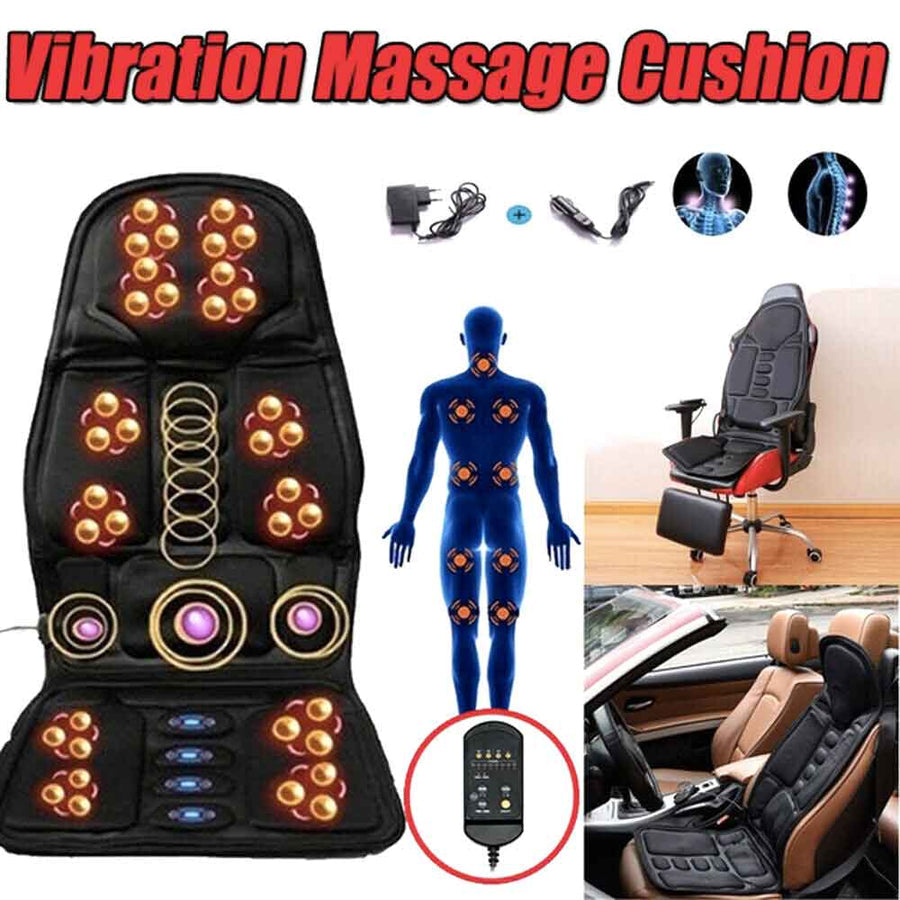RelaxPro Massage Cushion with Heat for Home and Car Use