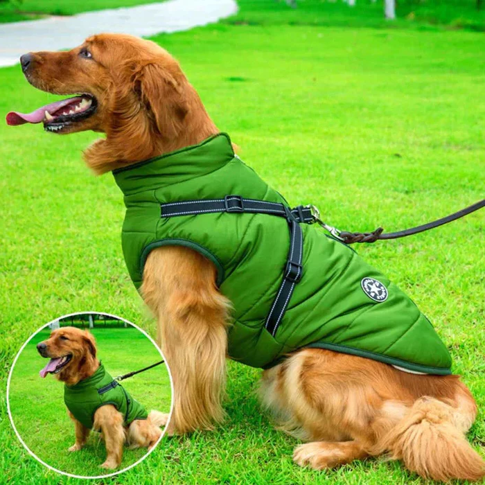 CozyPaws Waterproof Winter Dog Coat with Integrated Harness
