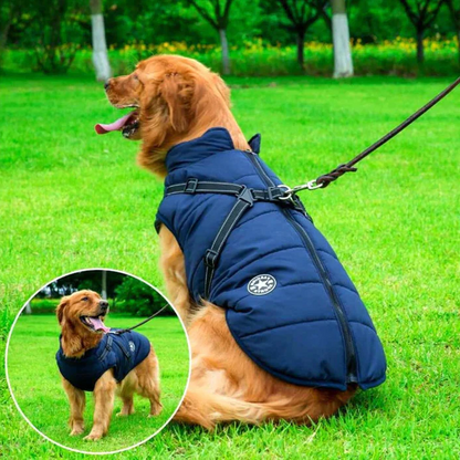 CozyPaws Waterproof Winter Dog Coat with Integrated Harness