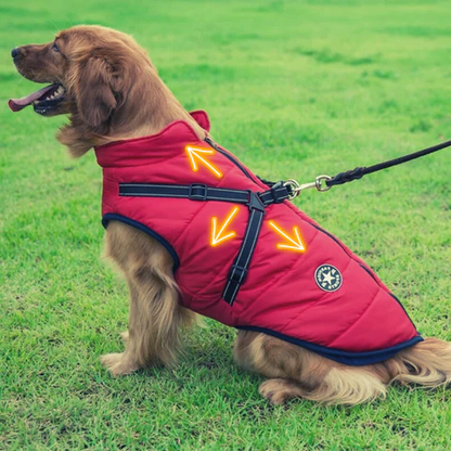CozyPaws Waterproof Winter Dog Coat with Integrated Harness