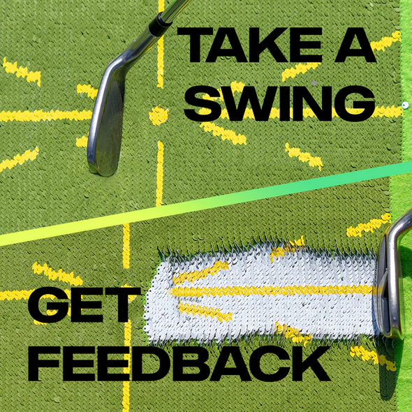 Home Golf Swing Feedback Training Mat