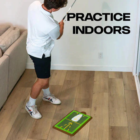 Home Golf Swing Feedback Training Mat