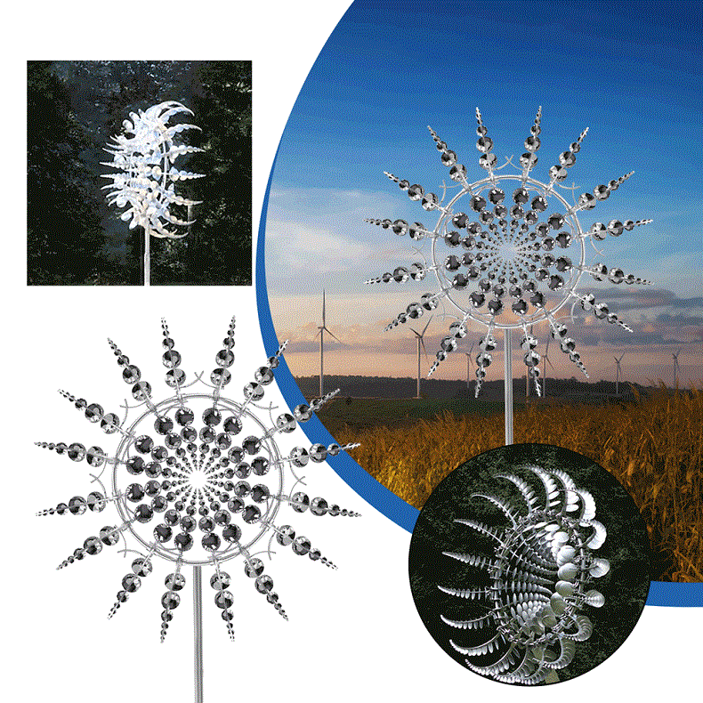 Garden Breeze Kinetic Spinner - Rust-Proof Outdoor Decor