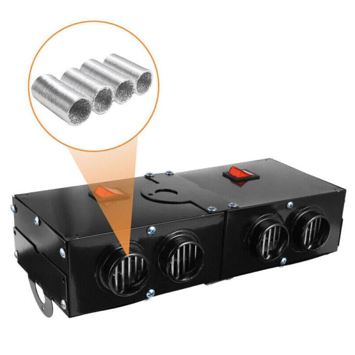 CozyDrive 500W Portable Car Heater with Dual Blower System