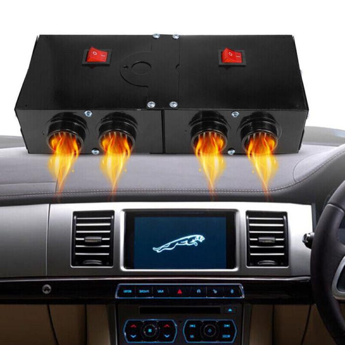 CozyDrive 500W Portable Car Heater with Dual Blower System