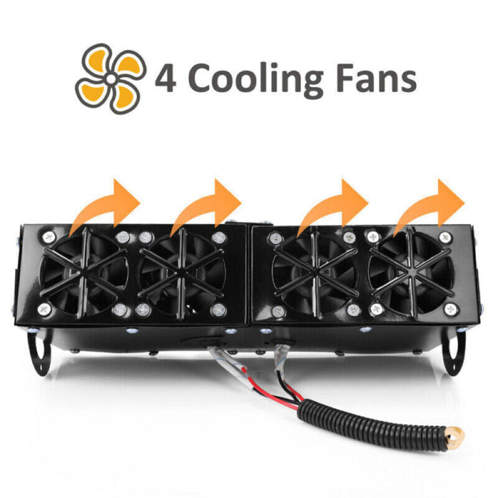 CozyDrive 500W Portable Car Heater with Dual Blower System