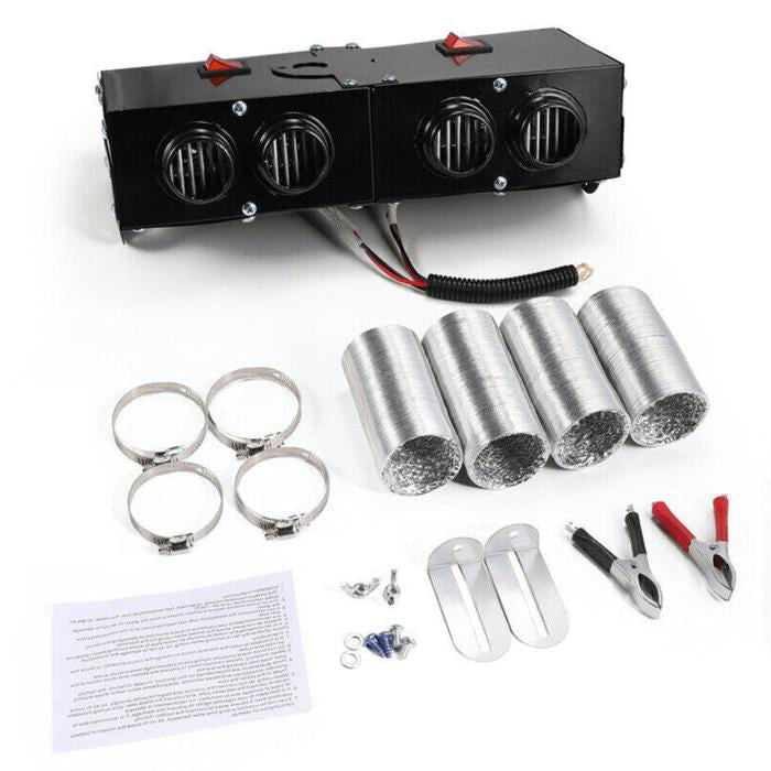 CozyDrive 500W Portable Car Heater with Dual Blower System