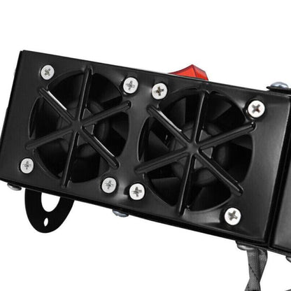 CozyDrive 500W Portable Car Heater with Dual Blower System