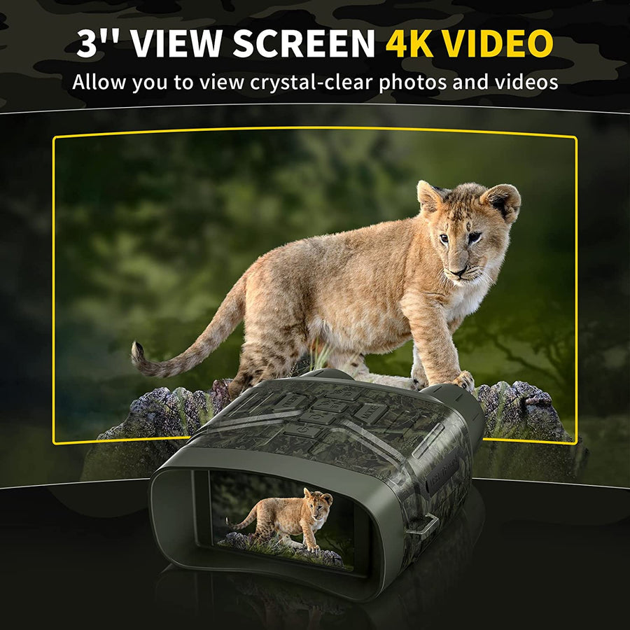 ShadowSeer 4K HD Night Vision Binoculars with 5x Zoom