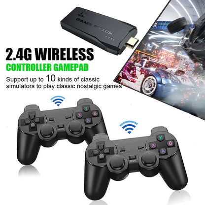 RetroPlay HDMI 4K Gaming Stick with 64GB Storage & Wireless Controllers