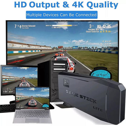 RetroPlay HDMI 4K Gaming Stick with 64GB Storage & Wireless Controllers