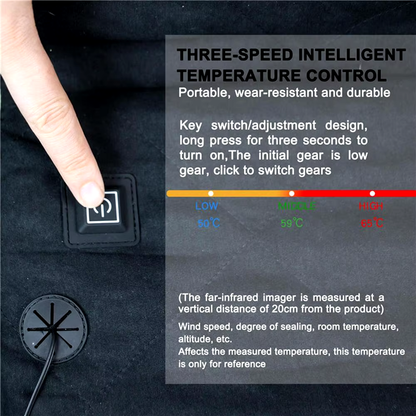 CozyNest Portable Heated Seat Cushion with Adjustable Heat Levels