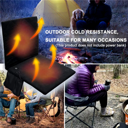 CozyNest Portable Heated Seat Cushion with Adjustable Heat Levels
